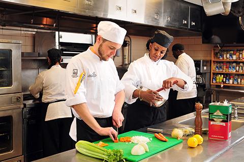 Hospitality students learn the latest in food preparation and restaurant management techniques from dedicated food service instructors.